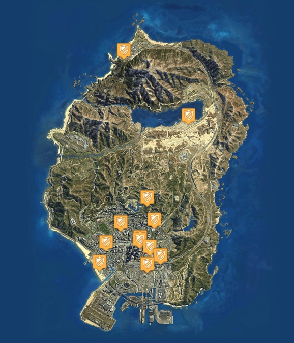 Gta 5 Online Moto De Police Où En Trouvers Sur La Carte Lieux Et Emplacements Breakflip 1707